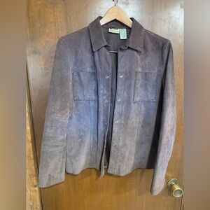 St. John's Bay Dark Brown Leather Jacket